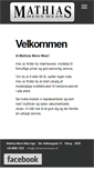 Mobile Screenshot of mathias-menswear.dk