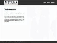 Tablet Screenshot of mathias-menswear.dk
